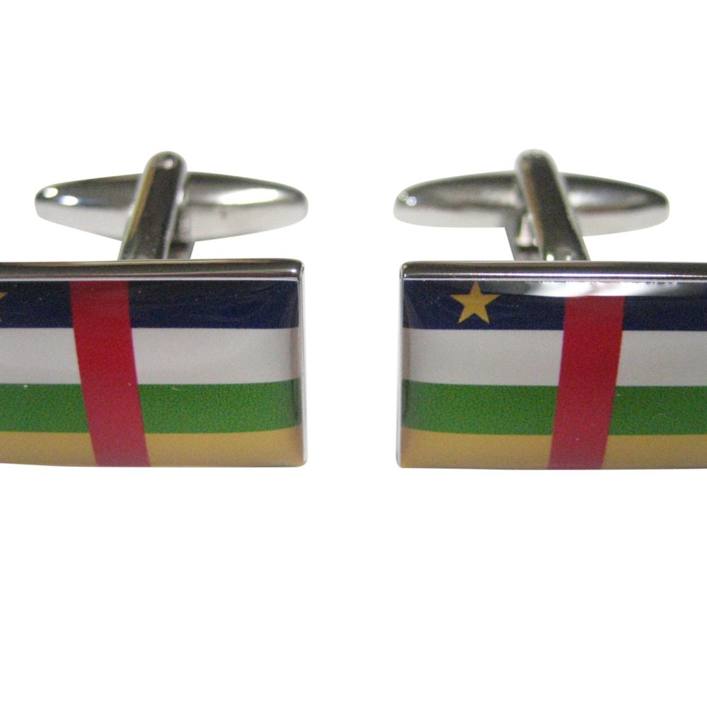 Central African Republic Flag Cufflinks